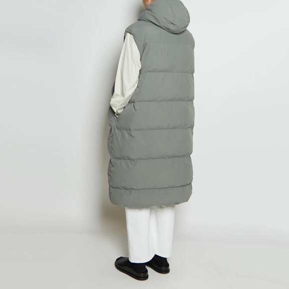 Studio Nicholson "Hazan" Hooded Puffer Vest in Grey, size "0" (Fits Size Small) - Picture 3 of 12